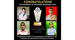 Pitching Research Competition – 2021, The Virtual Grand Finale - General Sir John Kotelawala Defence University KDU 1